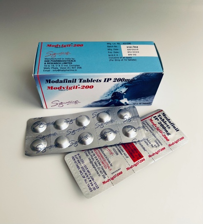 Фото 2 - Модафинил Modvigil Modafinil 200mg 10 tabl