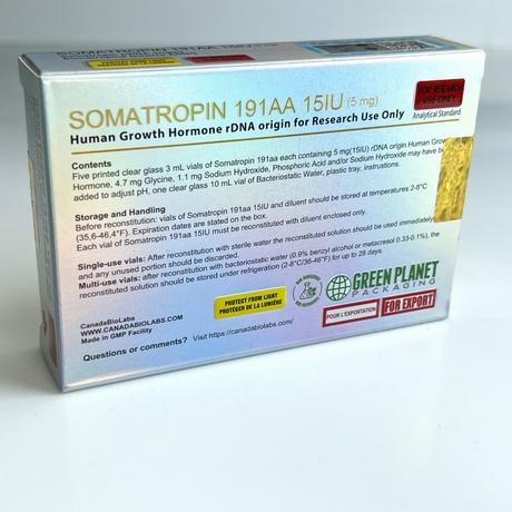 Фото 4 - Соматропин Канада (Canada Peptides Somatropin 191aa) 5фл 15МЕ