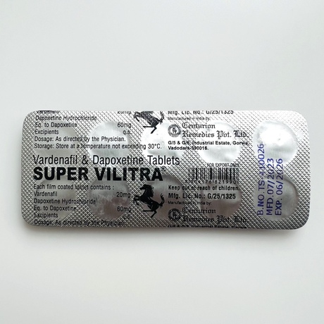 Фото 3 - Super Vilitra vardenafil+dapoxetine (Варденафил 20мг + Дапоксетин 60мг) 10табл