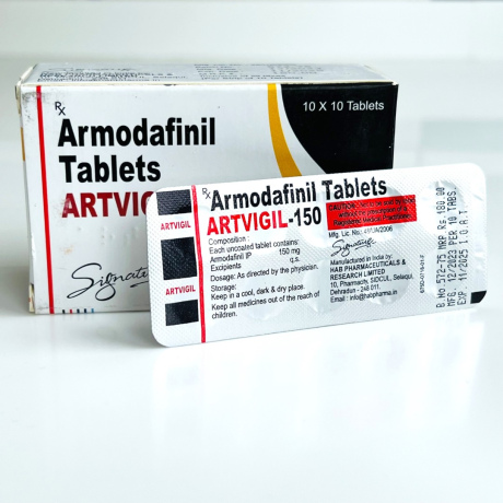 Фото 2 - Армодафинил Артвигил (Armodafinil Artvigil) 150мг 10табл