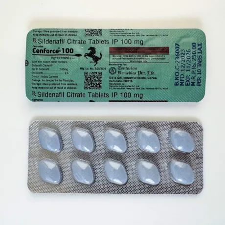 Фото 2 - Cenforce-100 sildenafil (Силденафил, Виагра) 100мг 10табл